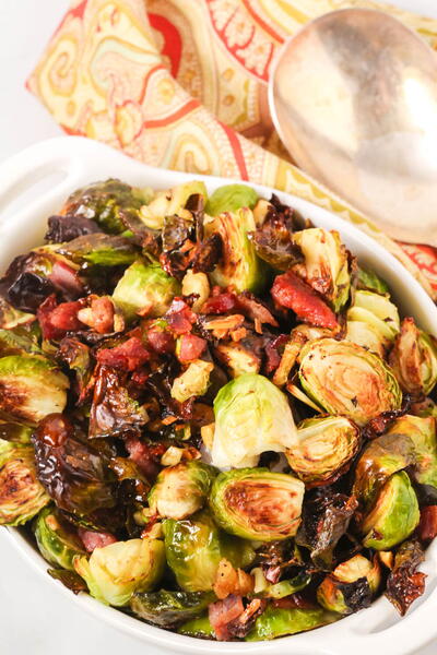 Crispy Brussel Sprouts With Prosciutto