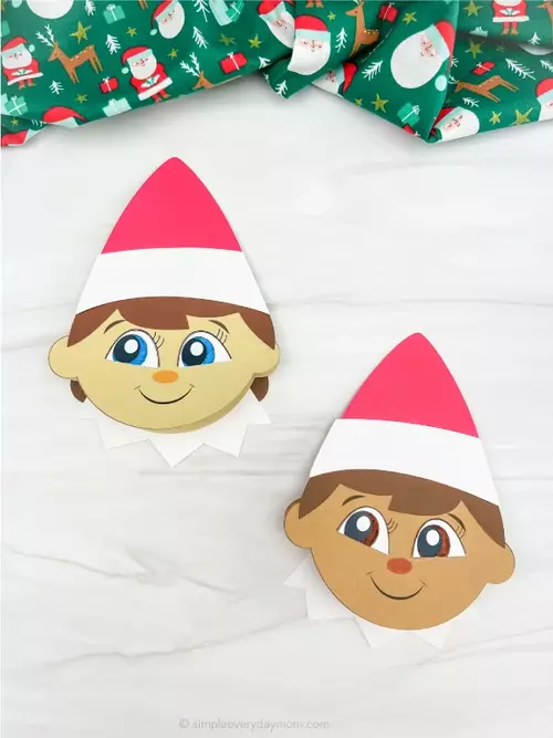 Elf On The Shelf Card Craft Elf On The Shelf Card Craft