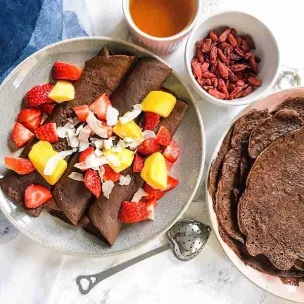 Healthy Chocolate Crepes Healthy Chocolate Crepes