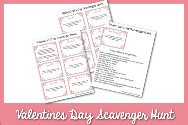Valentines Day Scavenger Hunt Valentine’s Day Scavenger Hunt