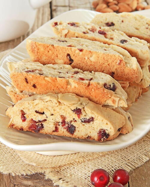 Cranberry Orange Biscotti