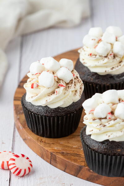 Hot Chocolate Cupcakes