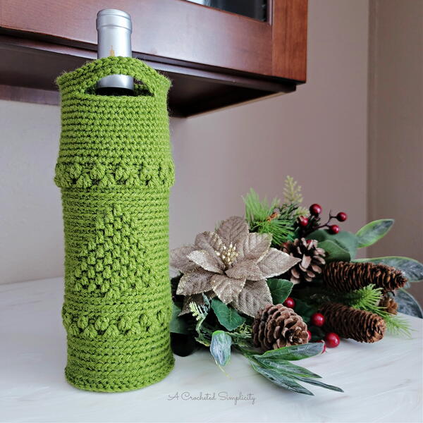 O Christmas Tree Wine Cozy O' Christmas Tree Wine Cozy