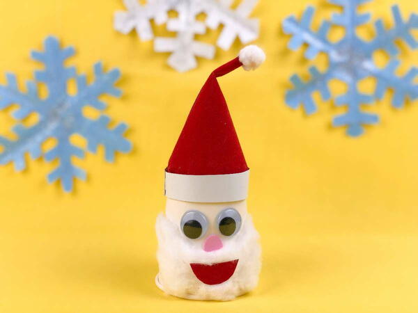 Cute Paper Cup Santa Craft For Kids