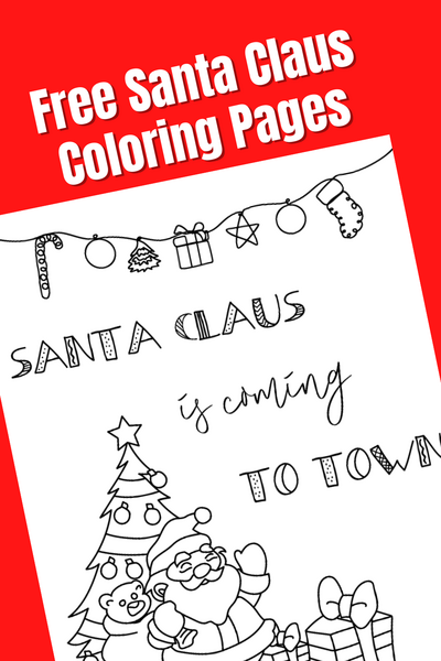 Fun Festive Santa Coloring Pages Fun & Festive Santa Coloring Pages