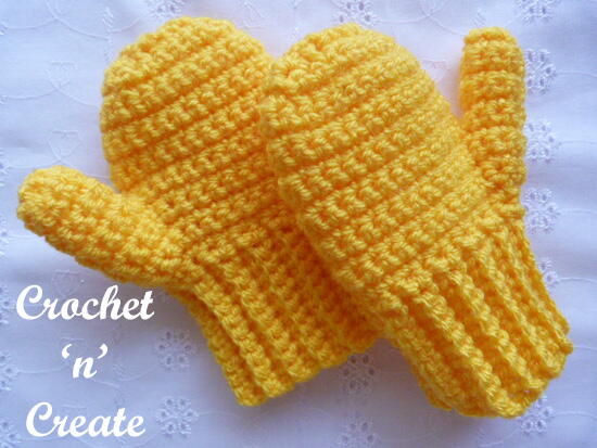 Crochet Toddler Mitts Crochet Toddler Mitts