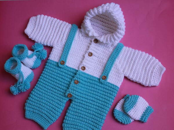 Baby Onesie Hoodie Romper/hooded Crochet Baby Romper Free Pattern