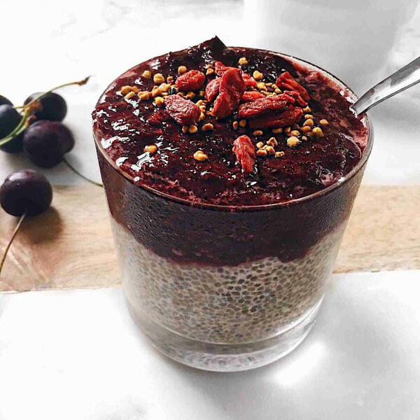 Cherry Chia Pudding