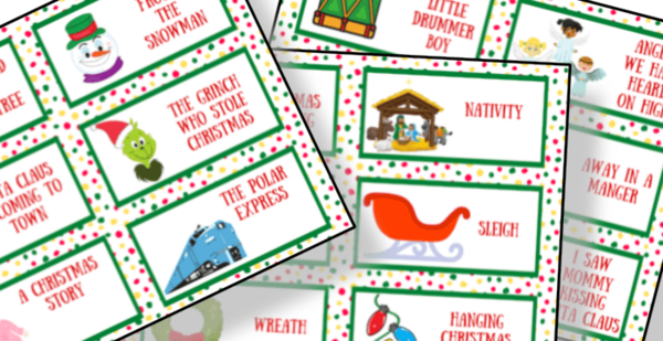 Free Christmas Charades Printable Free Christmas Charades Printable