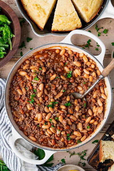 Ground Beef And Baked Bean Casserole