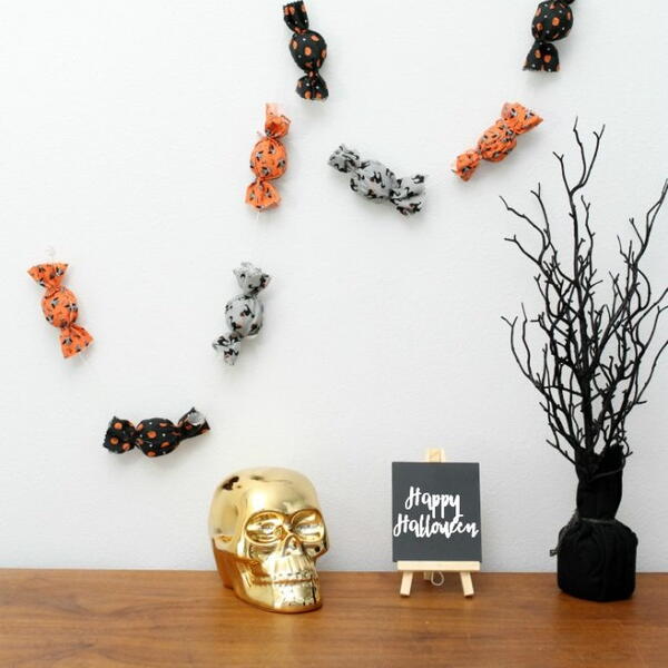 Fabric Scrap Halloween Bunting Fabric Scrap Halloween Bunting