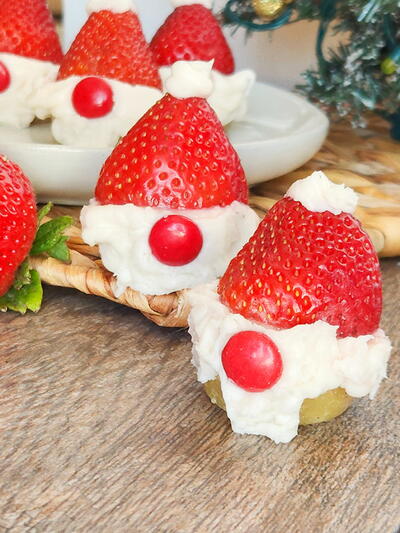 Christmas Gnome Cookie Cups