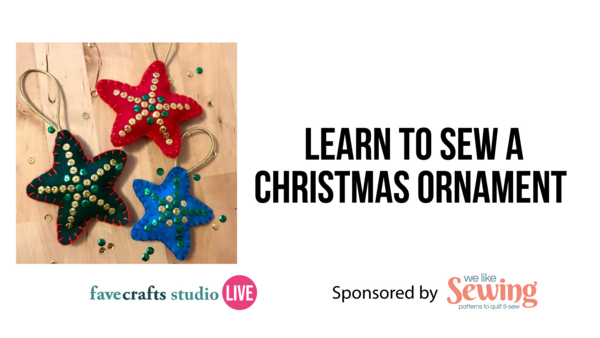 Learn to Sew a Christmas Ornament with Rebecca George Learn to Sew a Christmas Ornament with Rebecca George