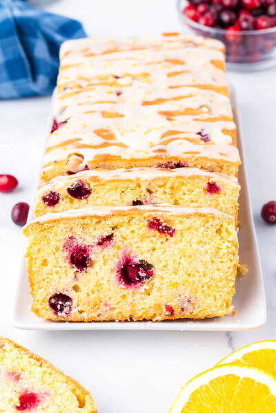 Cranberry Orange Bread with Orange Glaze Cranberry Orange Bread (with Orange Glaze!)