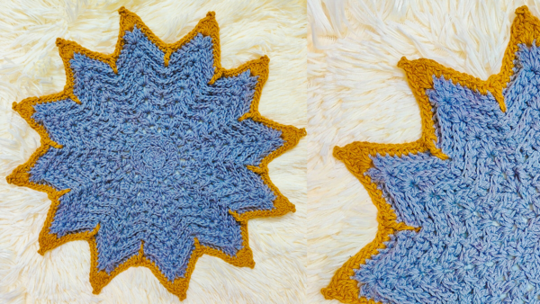 Ribbed Crochet Star Placemat Ribbed Crochet Star Placemat