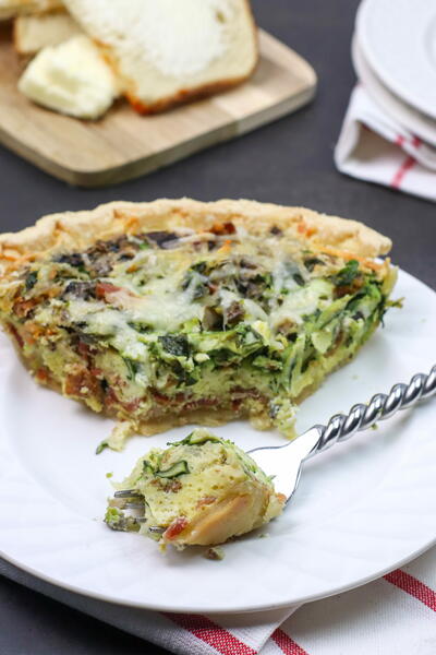 Spinach And Bacon Quiche Spinach And Bacon Quiche