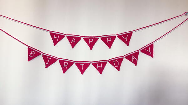 Crochet Birthday Bunting Crochet Birthday Bunting