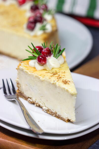 Eggnog Cheesecake Eggnog Cheesecake