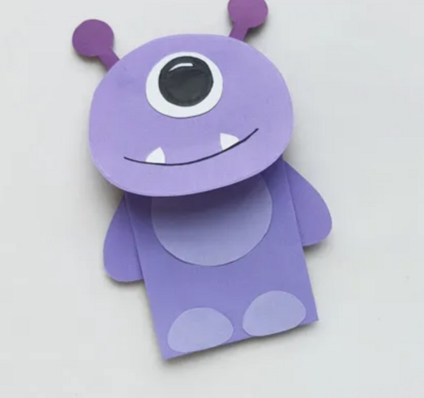 Paper Bag Monster Puppet Paper Bag Monster Puppet