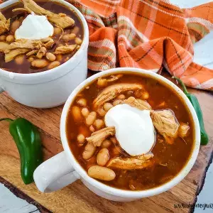 Slow Cooker Chicken Chili With White Beans