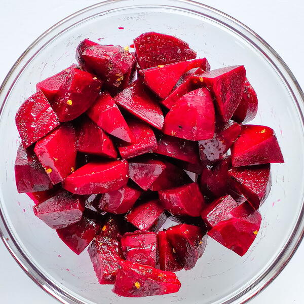 Beetroot Walnut Feta Salad With Roasted Garlic Dressing Beetroot Walnut Feta Salad With Roasted Garlic Dressing