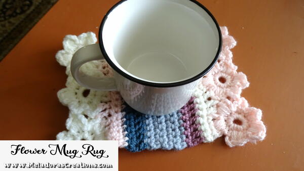 Flower Mug Rug Flower Mug Rug