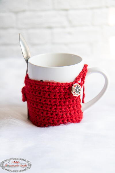 Mug Cozy With Spoon Holder Mug Cozy With Spoon Holder