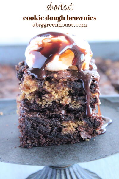 Shortcut Cookie Dough Brownies Shortcut Cookie Dough Brownies