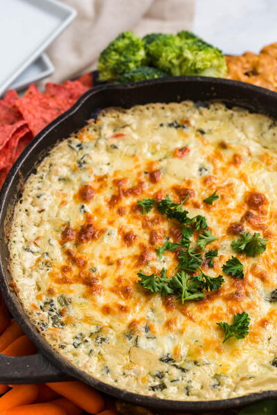 Cheesy Baked Spinach Dip