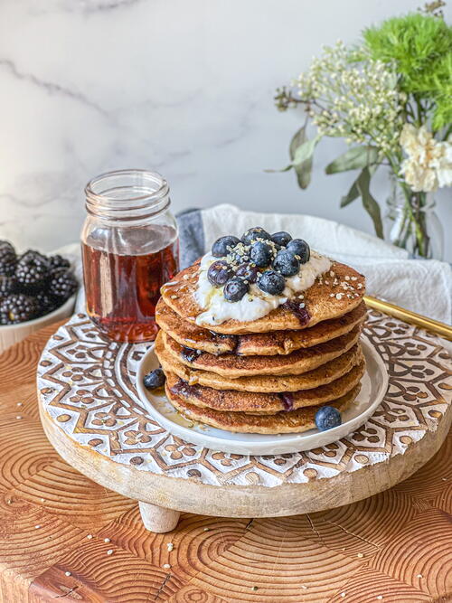 Power-Packed Blueberry Pancakes Power-Packed Blueberry Pancakes