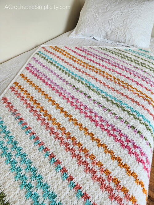 Candy Stripes C2c Blanket