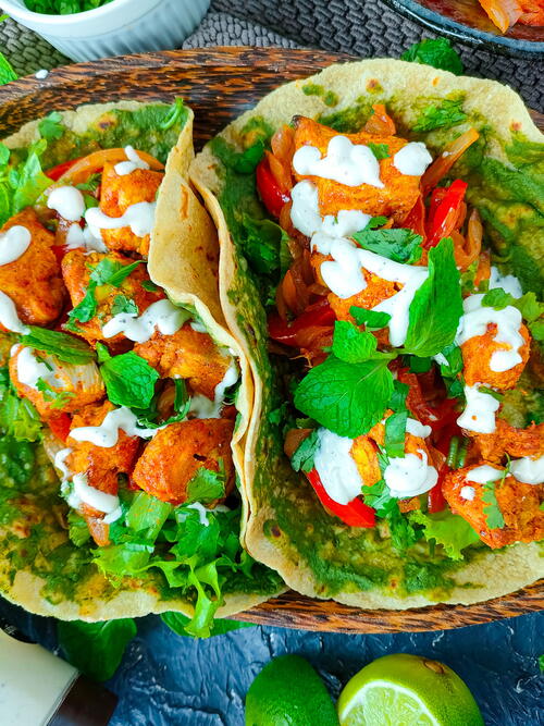 Chicken Tikka Rolls Chicken Tikka Wraps Chicken Tikka Rolls | Chicken Tikka Wraps