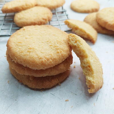 Coconut Butter Cookies (no Egg, No Chilling, No Spread)