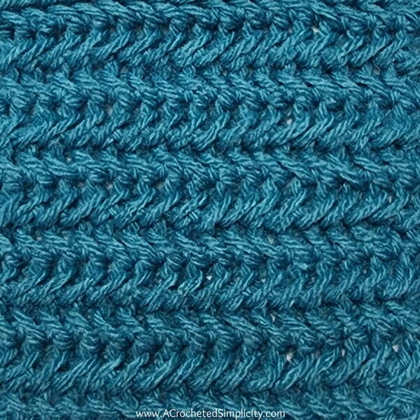Herringbone Single Crochet Stitch
