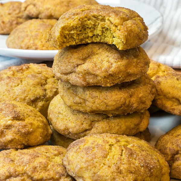 Pumpkin Snickerdoodle Cookies