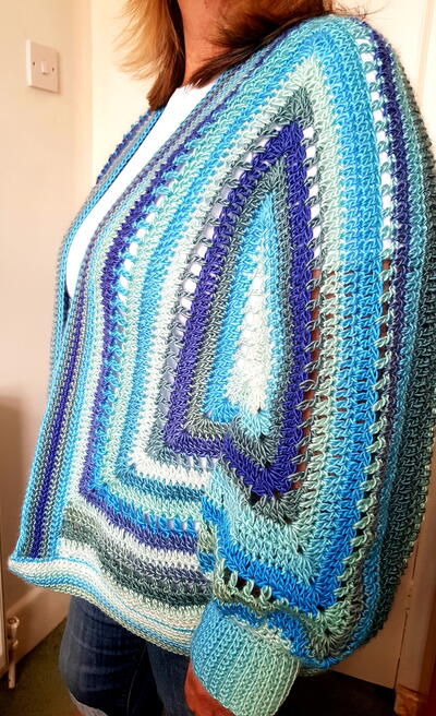 Hexagon Crochet Cardigan Hexagon Crochet Cardigan