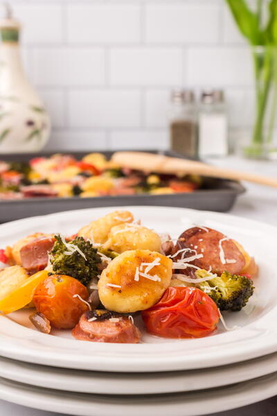 Sausage Gnocchi Sheet Pan Dinner Sausage Gnocchi Sheet Pan Dinner