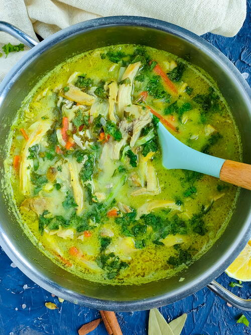 Simple Lemon Coriander Chicken Soup Simple Lemon Coriander Chicken Soup