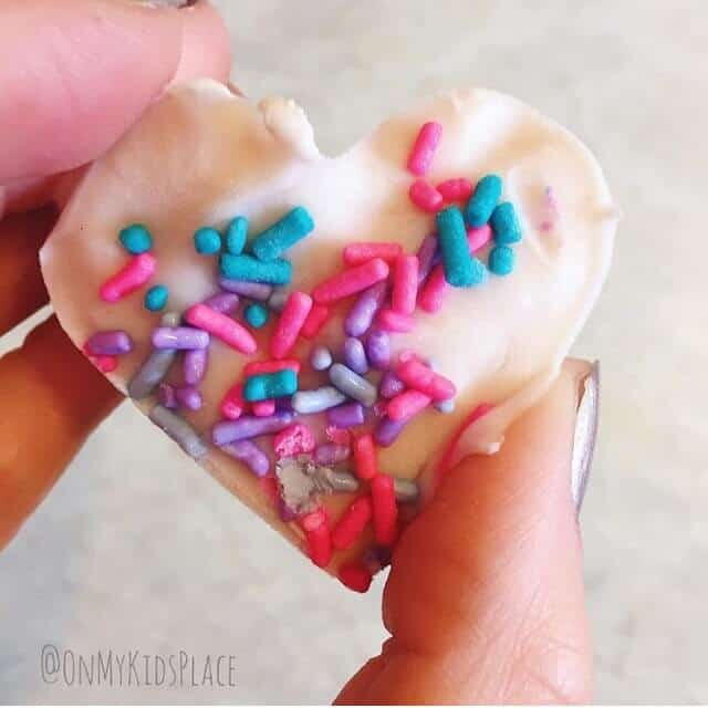 Frozen Yogurt Heart Bites Snack Frozen Yogurt Heart Bites Snack