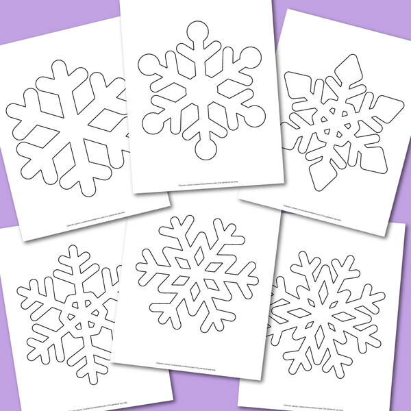 Printable Snowflake Coloring Pages Printable Snowflake Coloring Pages