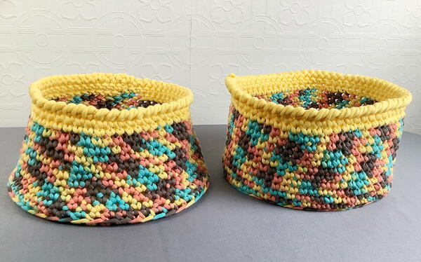 Stand Up Crochet Baskets Stand Up Crochet Baskets