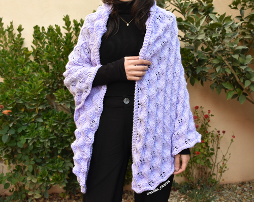 Metallic Leaves Shawl Metallic Leaves Shawl