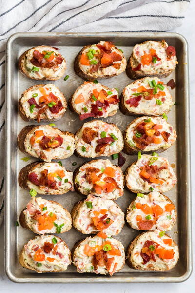 Cream Cheese Bruschetta Bread