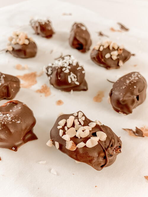 Peanut Butter Stuffed Chocolate Covered Dates Peanut Butter Stuffed Chocolate Covered Dates
