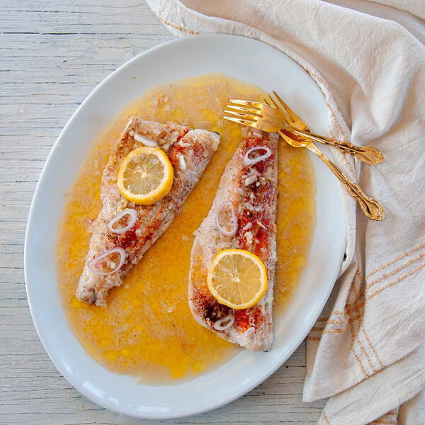 Baked Walleye With White Wine Sauce Baked Walleye With White Wine Sauce