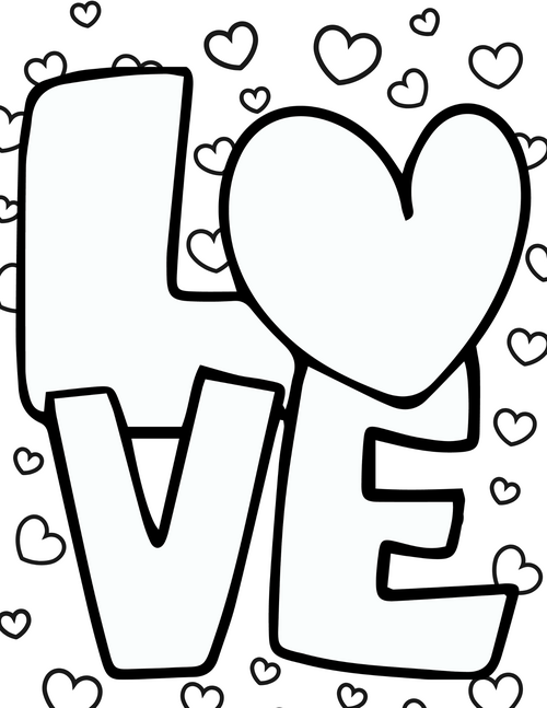 Free Printable Love Coloring Pages Free Printable Love Coloring Pages