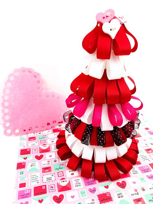 Valentines Day Ribbon Tree Valentine's Day Ribbon Tree