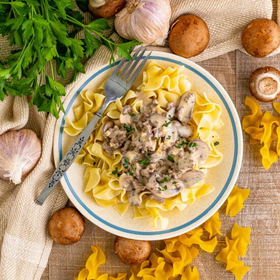 Ground Beef Stroganoff