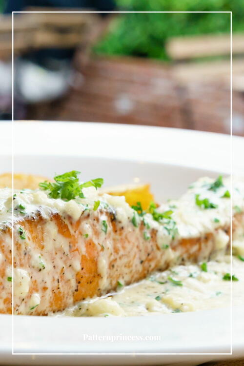 Air Fryer Salmon With Garlic Sauce Air Fryer Salmon With Garlic Sauce