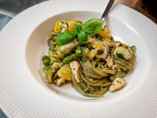 Spaghetti With Chicken And Zucchini Spaghetti With Chicken And Zucchini